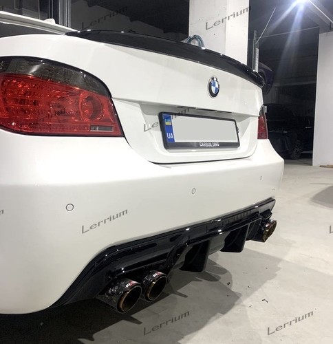 Bmw e60 rear diffuser - rear, twin