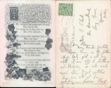 Thoughts poem with floral