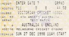 CRICKET TICKET - Australia v