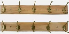 2 x STRONG WOODEN WALL COAT