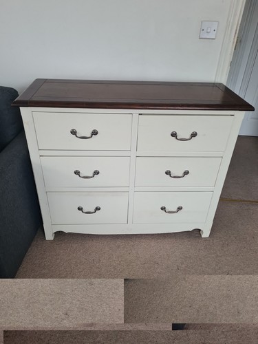 Oak chest drawers - chest,