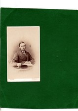 Victorian CDV Photograph Man seated by Croft of Torquay in Devon dated 1869