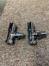 Milano - Modern Angled Radiator Valves - Pair