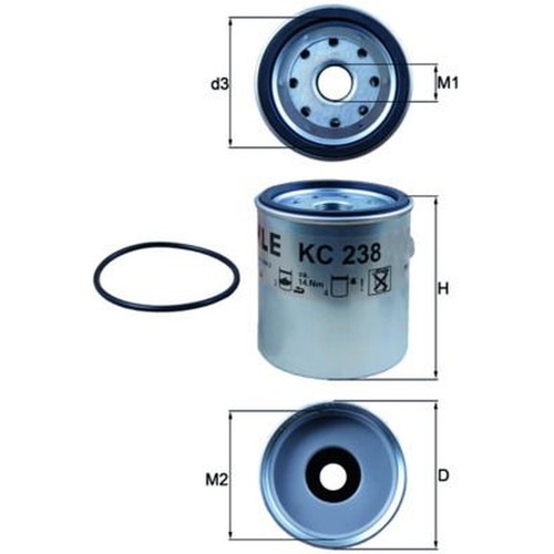 Mahle fuel filter kc238d - mahle,