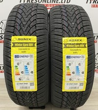 2 X 185 60 15 SONIX WINTER 84H 185/60R15 BRAND NEW TYRES M+S ❄️ 1856015