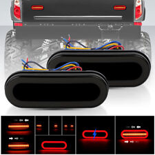 2X LED Rear Tail Lights Stop Brake Dynamic Indicator Lamp Truck Trailer 12V-24V
