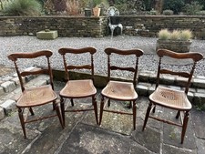 Circa 4 x 1880 Faux Rosewood Chairs (Beech Or Ash No Knots). Good Condition 