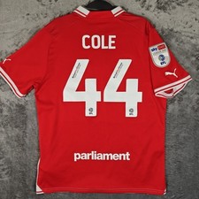 Barnsley 2023/2024 Home Football Shirt #44 COLE Puma L Large