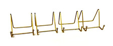 4 x Small GOLD Iron Wire Easel Display Picture Artwork Plate Stand Photo AA-04