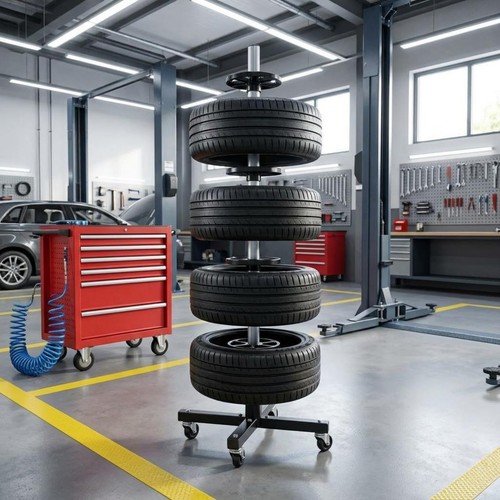 Tire holder portable wheel - 4,