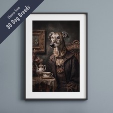 Funny Dog Tea Party Print –