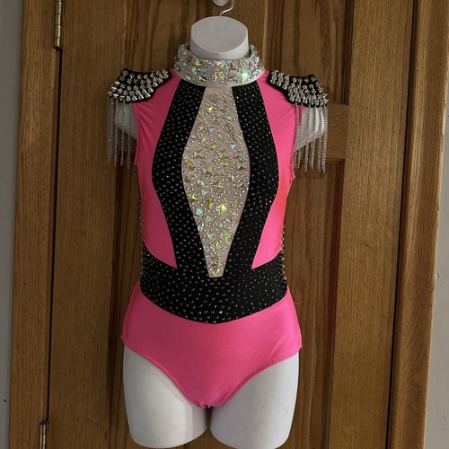 Glamour pink black rhinestone - glamour,