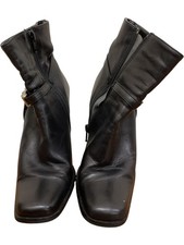 Barratts Black Heeled Ankle