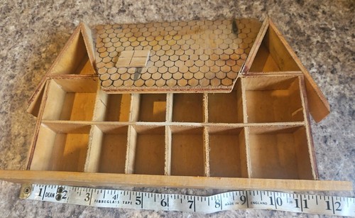 Thimble display case wooden - display,