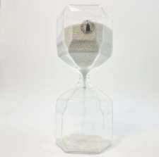 Silver Micro Beads Hourglass Hand Made Quality 80 Sec Decorative Sandglass Ikea