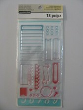 Recollections Planner Accessories Clear Stamp and Stencil NIP a