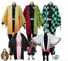 Halloween Cosplay Demon Slayer Kimetsu no Yaiba Anime Nezuko Costume Outfit Wigs