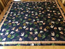 SUPERB PRINCESSE TAM TAM HAND STITCHED SILK SCARF.  MINT.  32 x 31 INCHES.   a