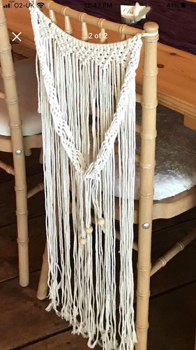 Hand made macrame chair - made,