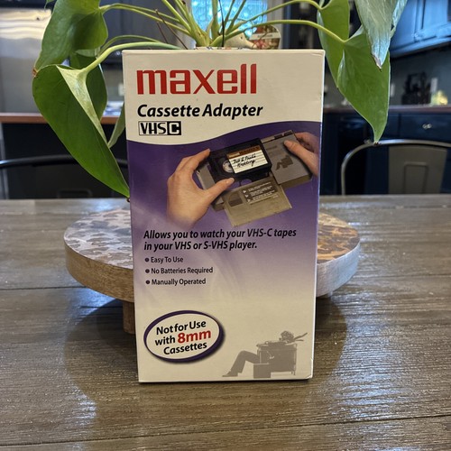 Maxell vhs cassette adapter - vhs-c,