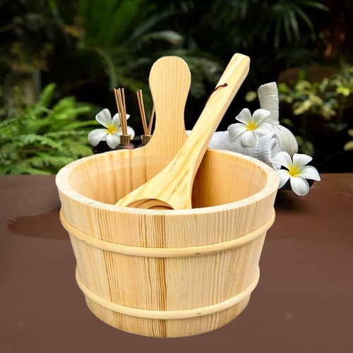Sauna bucket and ladle - bucket,
