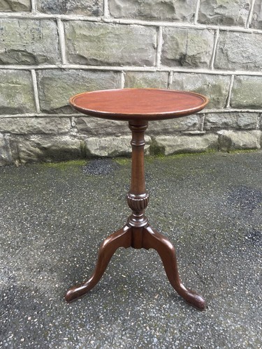 Antique mahogany tripod wine - antique,