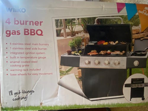 Gas bbq grill stainless steel - gas,