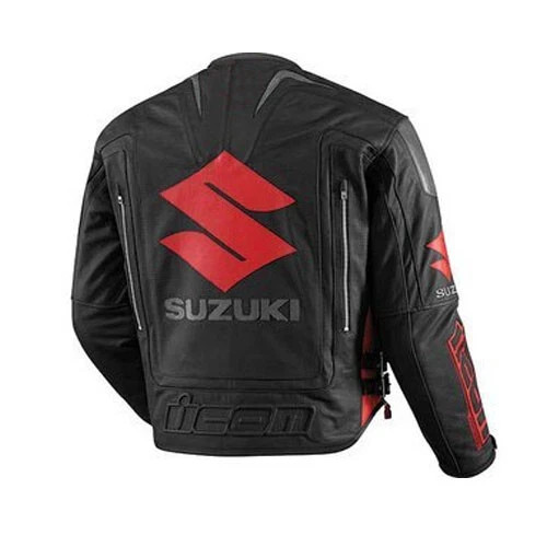 Suzuki leather jacket - leather,