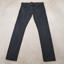 Emporio Armani Mens Jeans 32x32 Blue J10 Slim Fit Dark Denim Zip Fly W32 L32