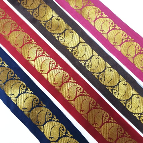 Indian paisley jacquard satin - indian,
