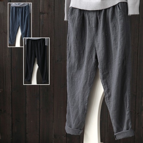 Women linen harem pants - harem,