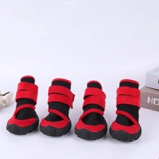 4Pcs Pet Anti Slip Waterproof Protective Dog Shoes Boots Pet Socks Booties UK