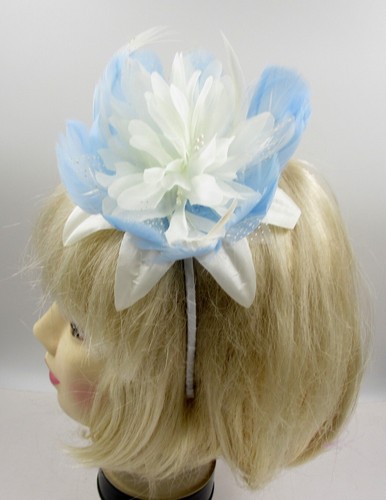White and light baby blue