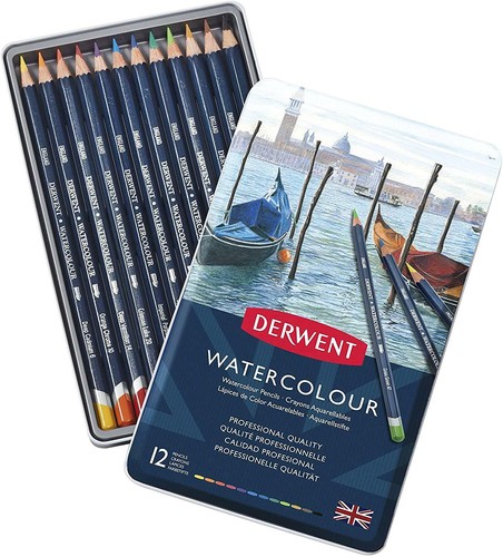 Derwent watercolour tin - derwent, 12