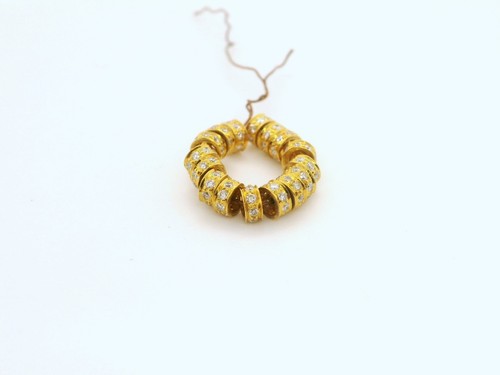 4mm 18k yellow gold diamond - gold,