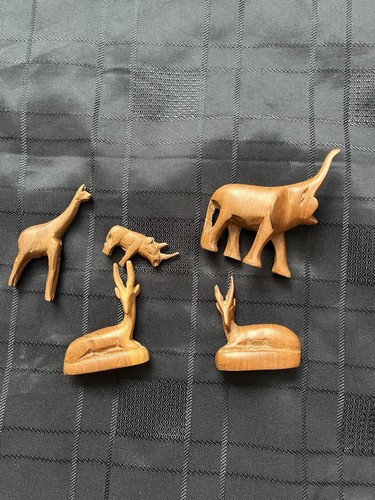 Wooden animals deers - wooden,