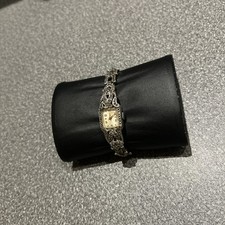 Very Rare Made In England Mechanical Vintage Marcasite Ladies Watch