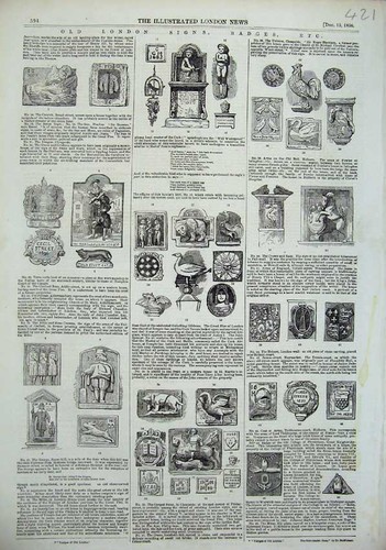 Original old antique - old, print