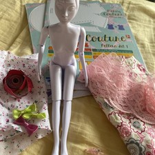 Mannequin doll Roos productions with fabrics and trimmings 