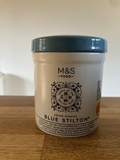 M&S Blue Ceramic Stilton Empty