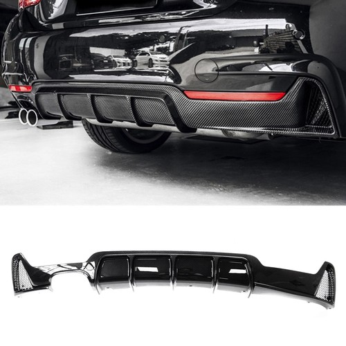 1pc carbon fiber rear bumper - carbon,