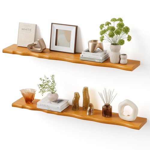 Solid wood live edge - live, floating