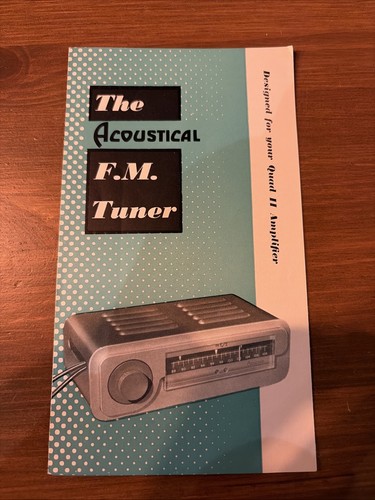 Quad acoustical tuner for - acoustical, fm
