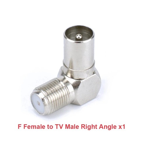 Right angle adapter plug to - plug,