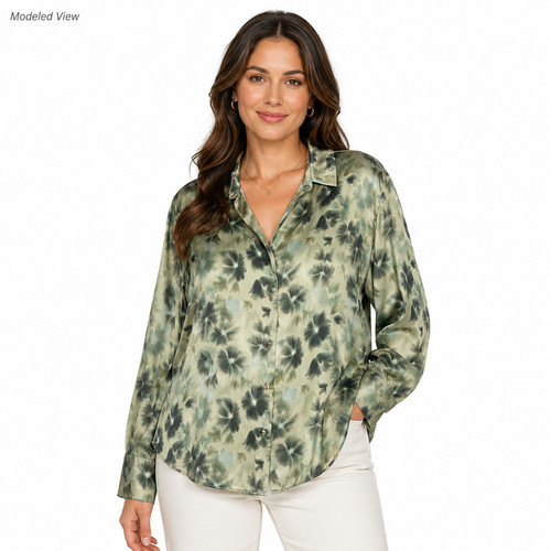 Zara green floral watercolor - zara,