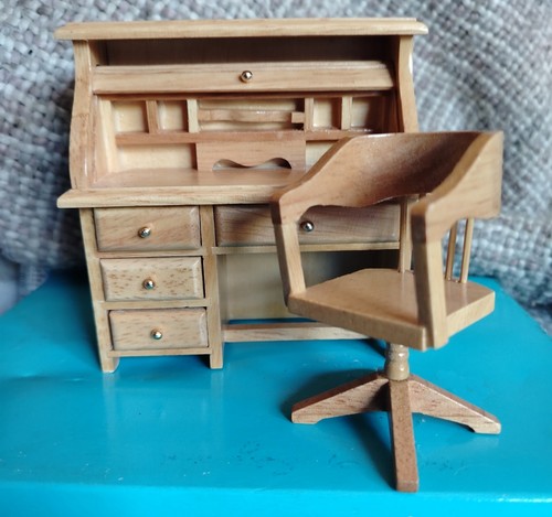 Wooden dolls house writing - wooden,