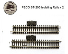 Gauge PECO Nickel SIlver ST-205 Isolating Rails x 2