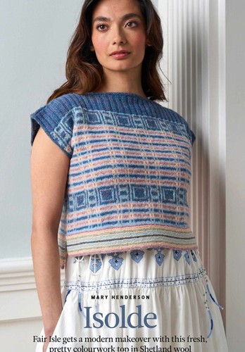 Isolde colourwork top - colourwork,
