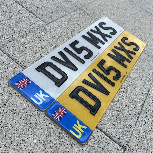 Car number plates 100 - 3d,