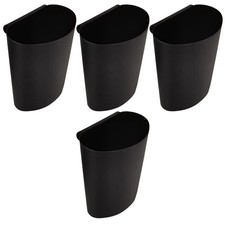  4 Pcs Tall Slim Bin Storage Baskets Wicker Decorative Cart Organizer